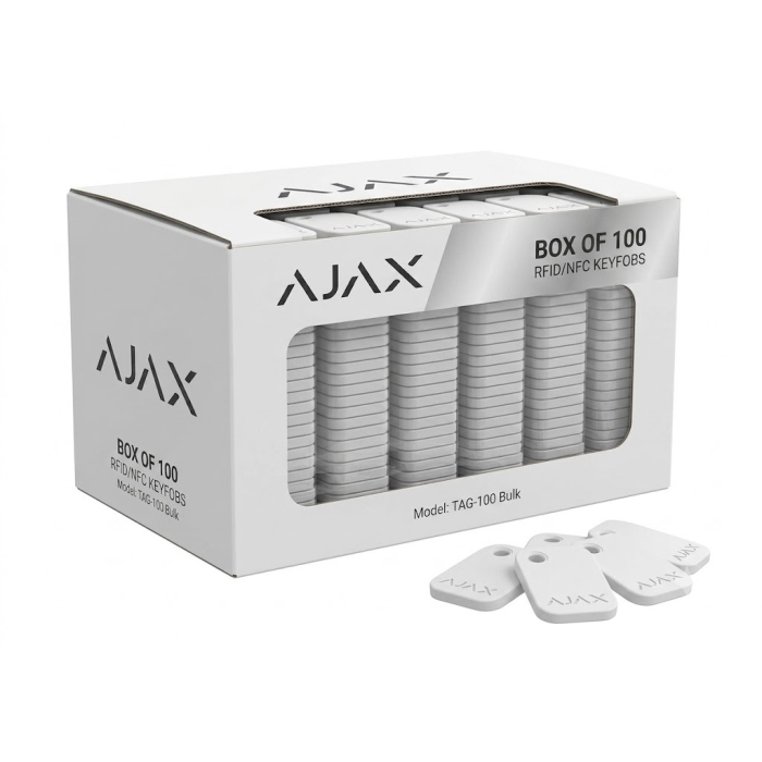 Ajax 38229 Access Tags White x100 | Netview CCTV