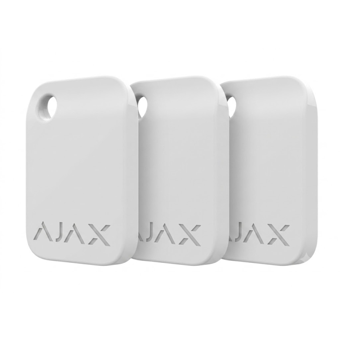 Ajax Tag (x3) for Keypad Plus & Touchscreen WHITE