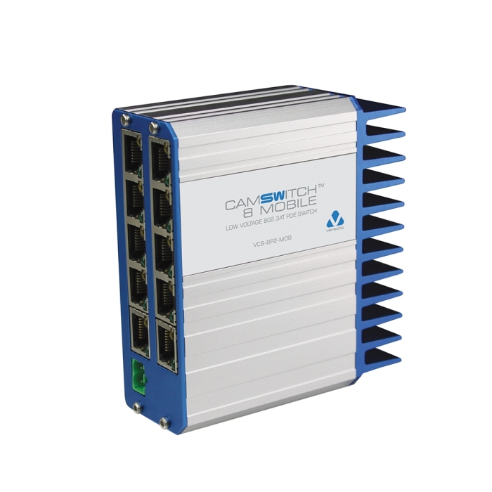 Veracity VCS-8P2-MOB CAMSWITCH 8 Mobile 8+2 Port Low Voltage 802.3at Switch