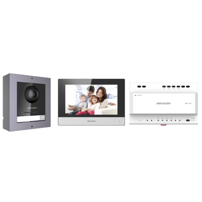 Hikvision 2~Wire DS-KIS702Y Modular IP Video Intercom Kit