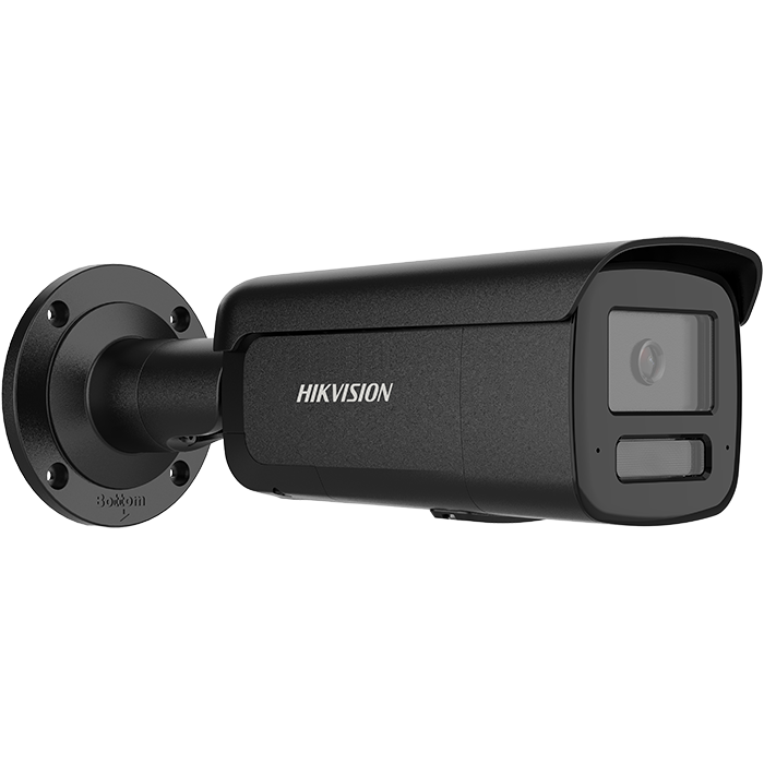 Hikvision 4MP DS-2CD2T47G3 & 8MP DS-2CD2T87G3 ColorVu 3.0 Gen3 Network IP Bullet Camera in black, Right View