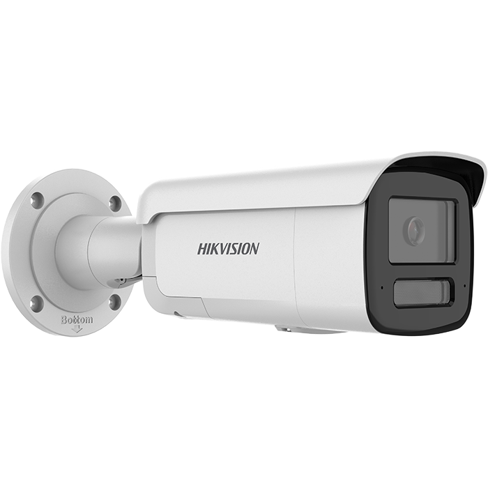 Hikvision 4MP DS-2CD2T47G3 & 8MP DS-2CD2T87G3 ColorVu 3.0 Gen3 Network IP Bullet Camera in white, Right View