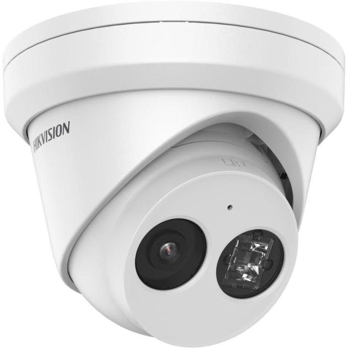 Hikvision DS-2CD2343G2-IU 4MP 2.8mm 30m IR AcuSense Fixed Turret Network Camera with Mic WHITE