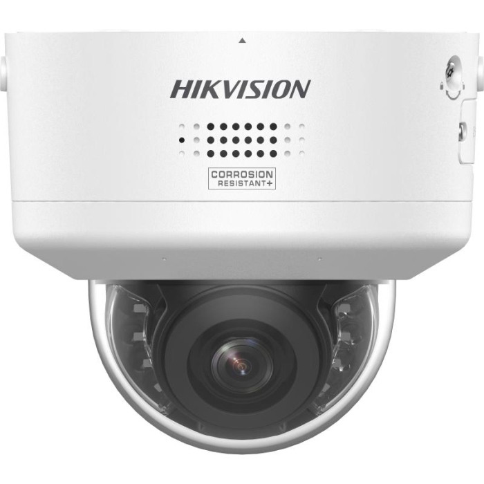 Hikvision DS-2CD2746G3-IPTRZS2UY/SL 4MP 2.8-12mm 40m IR AcuSense DarkFighter PTRZ Dome Network Camera with Strobe Light & Audio Alarm WHITE