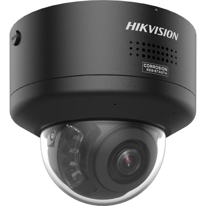 Hikvision DS-2CD2787G3-LIPTRZS2UY/SL 8MP 2.8-12mm 40m IR ColorVu AcuSense PTRZ Dome Network Camera with Strobe Light & Audio Alarm BLACK