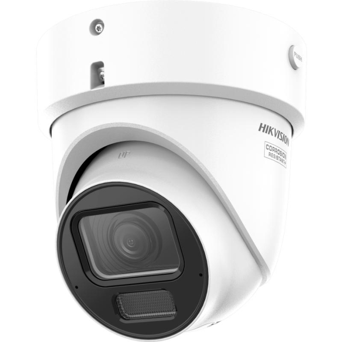 Hikvision DS-2CD2H46G2H-IZSY 4MP 2.8-12mm 40m IR AcuSense DarkFighter Varifocal Turret Network Camera WHITE