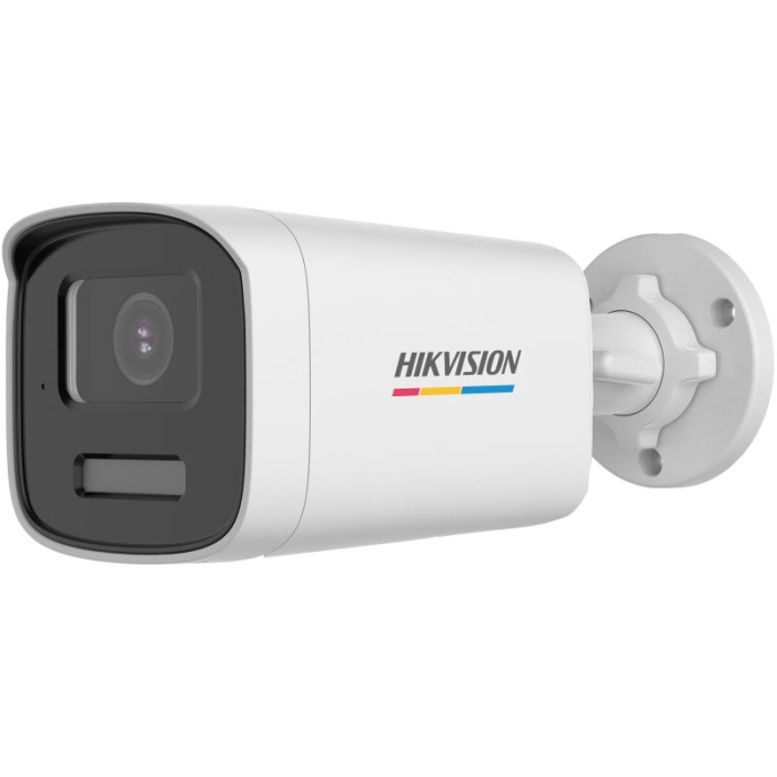 Hikvision DS-2CE12UF3T-LS 4K 8MP 2.8mm ColorVu Smart Hybrid Light Bullet Turbo HD Camera with Mic WHITE