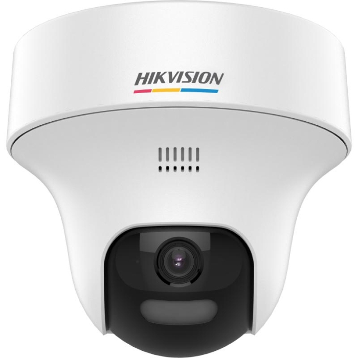 Hikvision DS-2CE70KF0T-PTLXTS 3K 2.8mm ColorVu Smart Hybrid PT Turbo HD Camera with Two-Way Audio & Siren WHITE