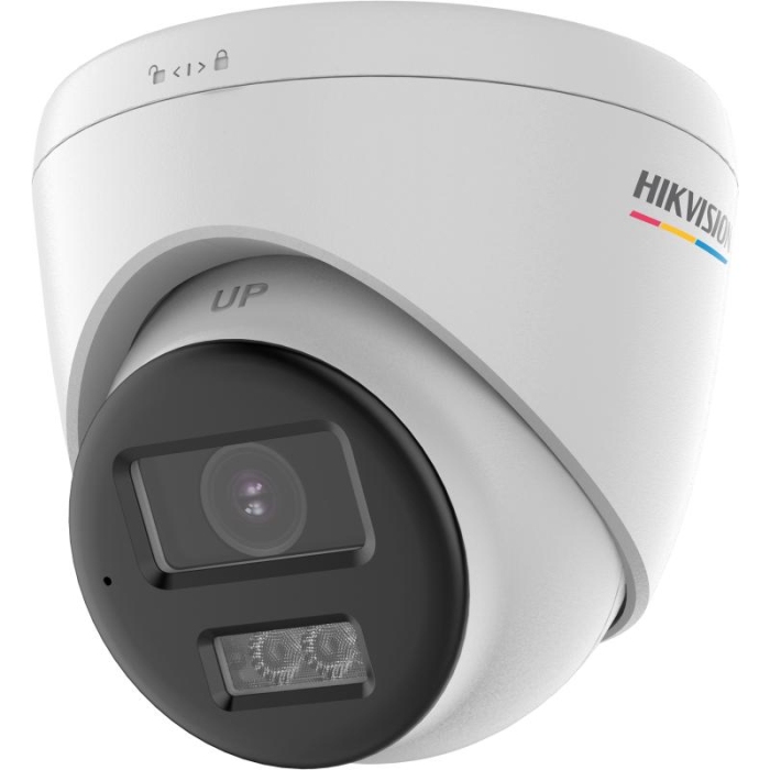 Hikvision DS-2CE72UF3T-LS 4K 8MP 2.8mm ColorVu Smart Hybrid Light Turret Turbo HD Camera with Mic WHITE