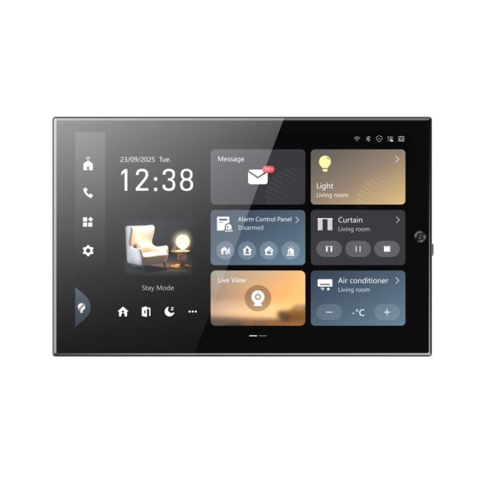 Hikvision DS-KC9570-VWTE1/S Smart Home Control Panel, Android 14, 10.1-inch Touch Screen, 5MP Camera, 4GB Ram, 16GB Rom