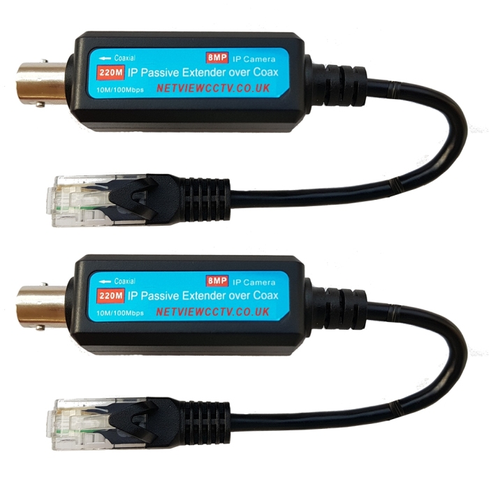 Netview IP Camera Extender over Coax (PAIR) upto 220m