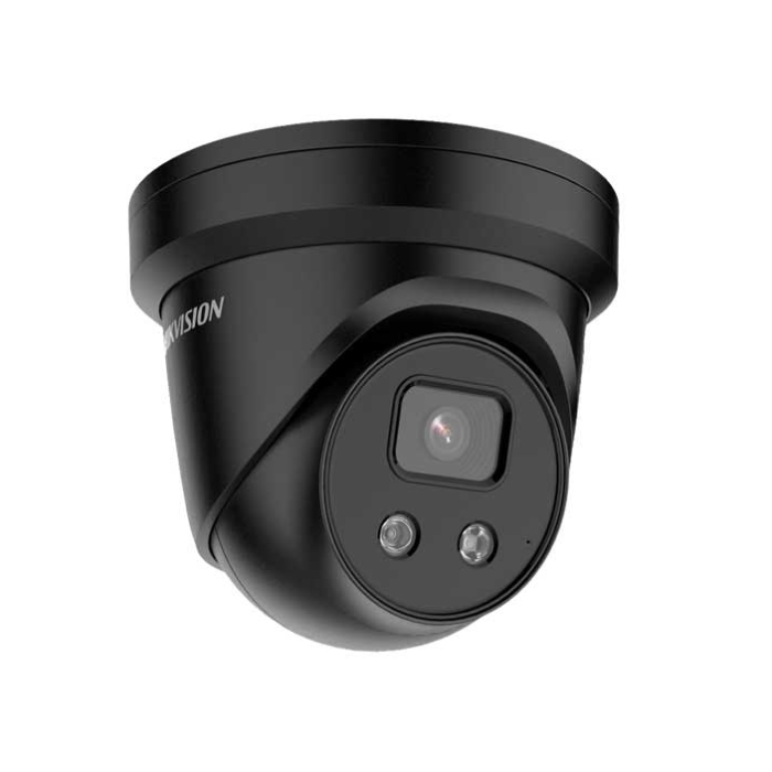 4MP Hikvision DS-2CD2346G2-ISU/SL(2.8MM)(C)B 103° IP Turret Camera BLACK