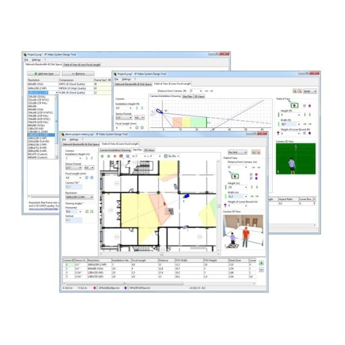 JVSG CCTV Design & Planning Software incl Hikvision Cameras Screenshot