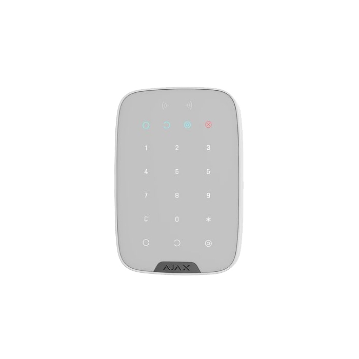 Ajax 26101.83.WH1 Wireless KeyPad Plus Arming Station & Tag Reader WHITE