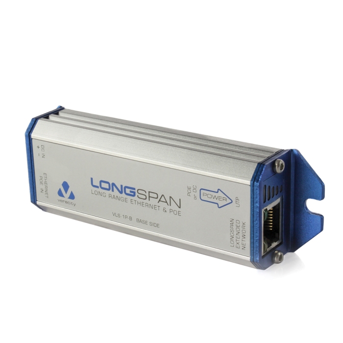 Veracity VLS-1P-B LONGSPAN Long Range IP Extender +POE Base Unit