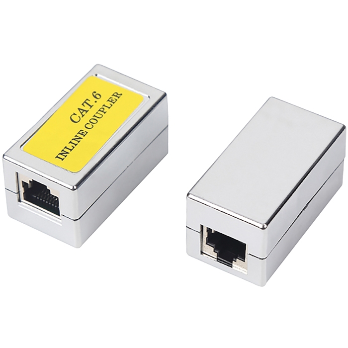 NV-EAG-P284W 8P8C RJ45 Inline Coupler for FTP Cat 6 Cable