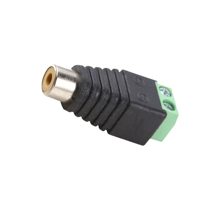 RCA Female (Phono) to Screw Terminal Connector CCTV Audio Balun