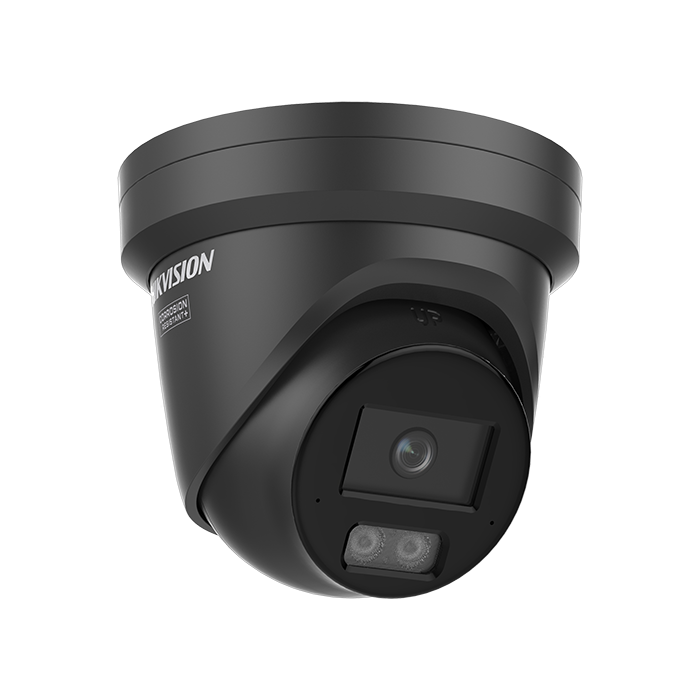 Hikvision 4MP DS-2CD2347G3 & 8MP DS-2CD2387G3 ColorVu 3.0 Gen3 Network IP Turret Camera in BLACK, Right View