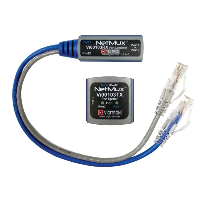 Vigitron NetMux Multiplexer Network PoE Port Splitter & Combiner