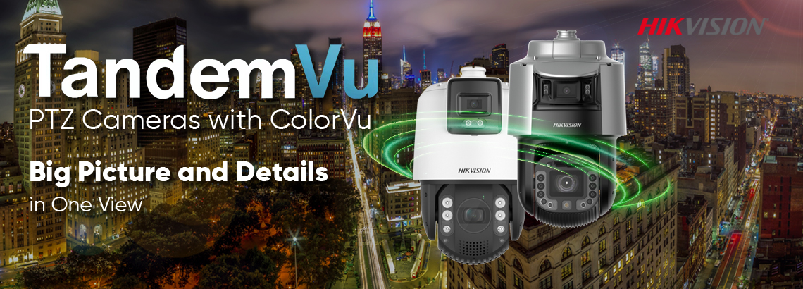 Hikvision TandemVu 2-In-1 PTZ Cameras with ColorVu Technology