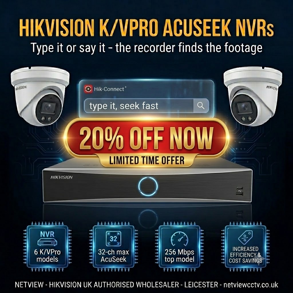 Hikvision K/VPro AcuSeek NVR range with natural-language video search