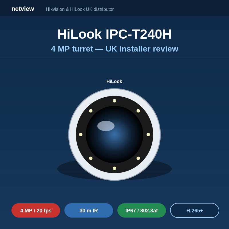 HiLook IPC-T240H 4MP turret installer review hero